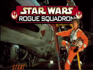Star Wars Rogue Squadron title screen for Nintendo 64